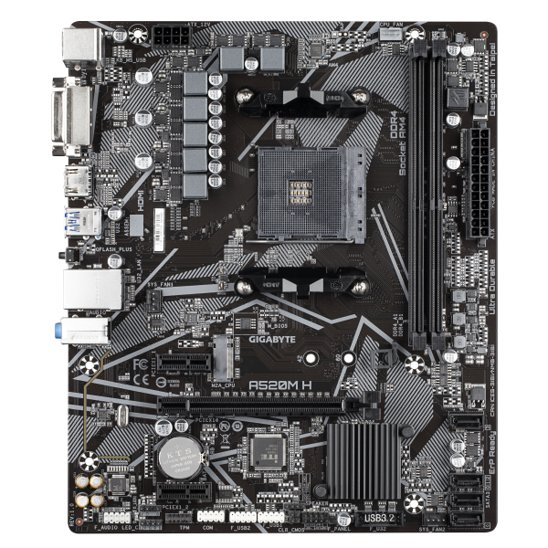 Scheda Madre Gigabyte A520M H mATX AM4 - Disponibile in 3-4 giorni lavorativi