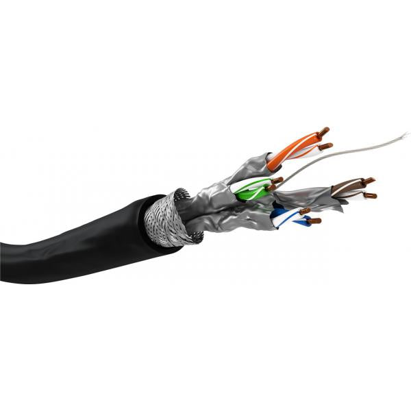 Goobay 52769 cavo di rete Nero 305 m Cat7 S/FTP (S-STP) - Disponibile in 6-7 giorni lavorativi