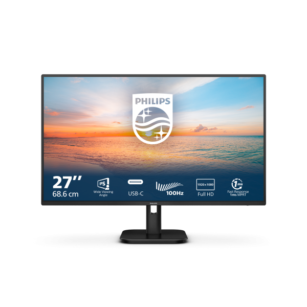 Monitor Led Nuovo PHILIPS MONITOR 27 LED IPS 16:9 FHD 1MS 250 CDM 100HZ, USB-C DOCK, HDMI, MULTIMEDIALE - Disponibile in 3-4 giorni lavorativi