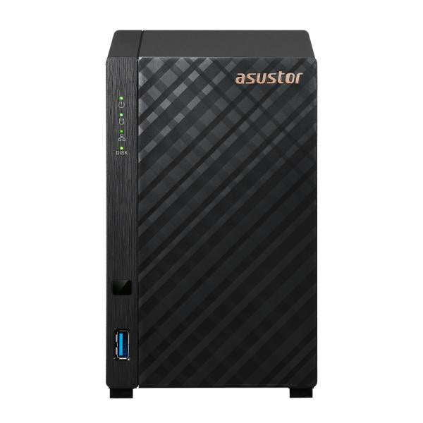 ASUSTOR NAS TOWER 2 bay (3.5''), Realtek RTD1619B, Quad-Core 1.7GHz, 1GB, 1GbE x1, USB x2, WOW (Wake on WAN).. AS1102TL - Disponibile in 3-4 giorni lavorativi