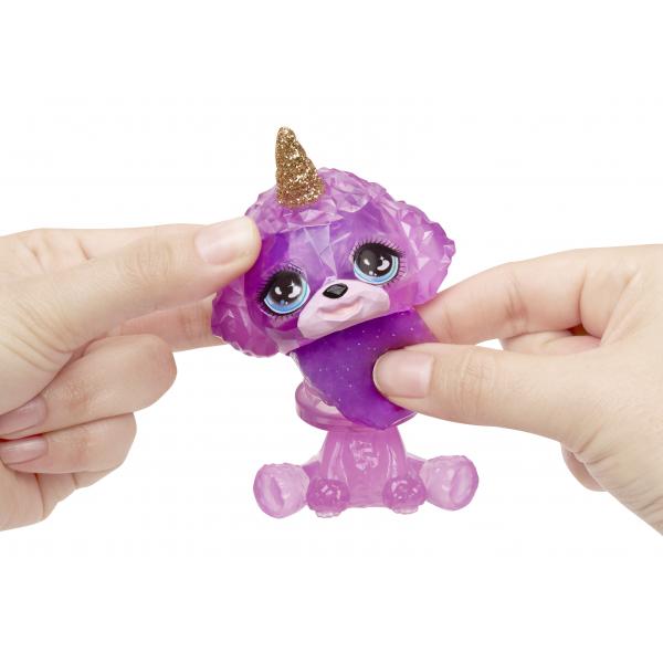 Bambola arcobaleno di alta moda con kit di slime e animale domestico - Viola (Viola) - Bambola glitterata da 28 cm con kit di slime - Disponibile in 3-4 giorni lavorativi