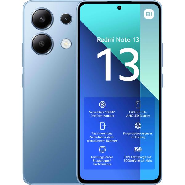 Smartphone Nuovo XIAOMI REDMI NOTE 13 128GB 6GB BLUE - Disponibile in 3-4 giorni lavorativi