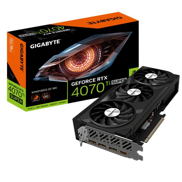 Gigabyte GeForce RTX 4070 Ti SUPER WINDFORCE OC 16G NVIDIA 16 GB GDDR6X - Disponibile in 6-7 giorni lavorativi