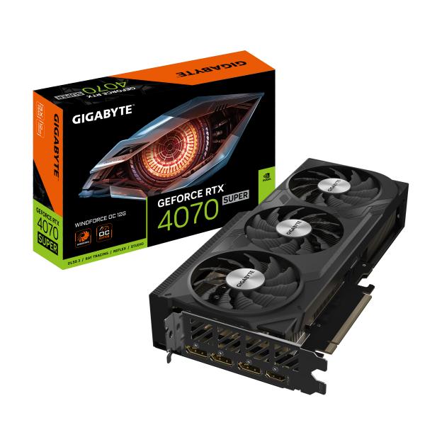 Gigabyte GeForce RTX 4070 SUPER WINDFORCE OC 12G NVIDIA 12 GB GDDR6X - Disponibile in 6-7 giorni lavorativi