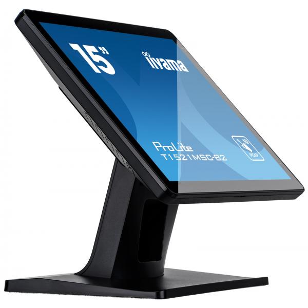 iiyama ProLite T1521MSC-B2 Monitor PC 38,1 cm (15") 1024 x 768 Pixel XGA LED Touch screen Da tavolo Nero - Disponibile in 6-7 giorni lavorativi