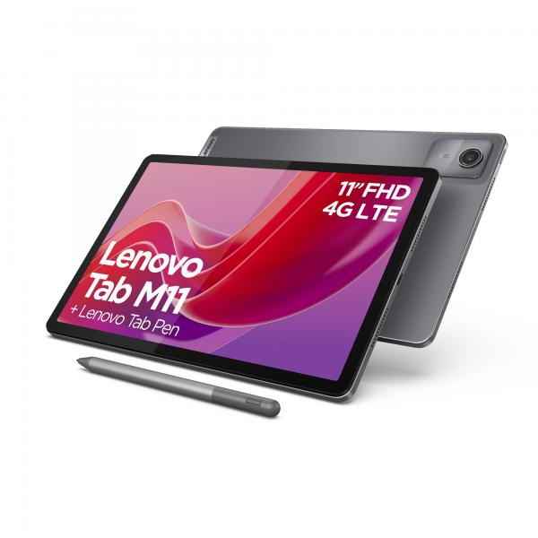 Tablet Nuovo LENOVO TABLET M11 128GB 8GB 11 4G ANDROID 13 GRIGIO - Disponibile in 3-4 giorni lavorativi