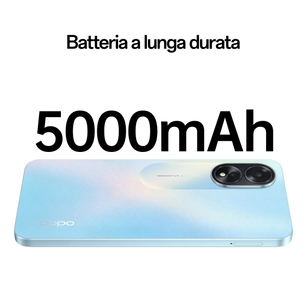 Smartphone nuovo Oppo A18 4Gb 128Gb 6.56'' Dual Sim Glowing Blue - Disponibile in 3-4 giorni lavorativi