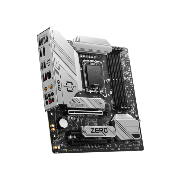 MSI MB B760M, PROJECT ZERO B760M STD LGA1700,4DDR5,2PCI-Ex16,1PCI-Ex1,2M.2,4SATA3,1USB3.2 Gen2x2,4US - Disponibile in 3-4 giorni lavorativi