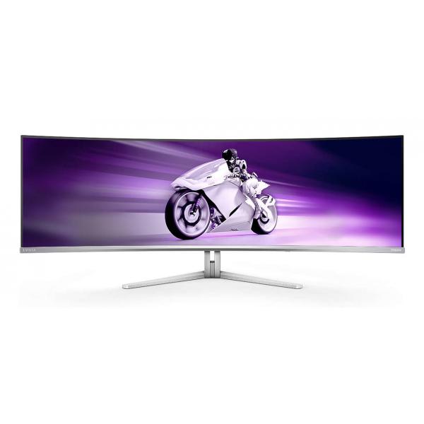 Monitor Nuovo MONITOR PHILIPS 49" OLED 32:9 CURVED 49M2C8900L/00 VA 5120x1440 144HZ 0.03ms 30W MM Reg.H 2HDMI DP USB-C docking Silver - Disponibile in 3-4 giorni lavorativi