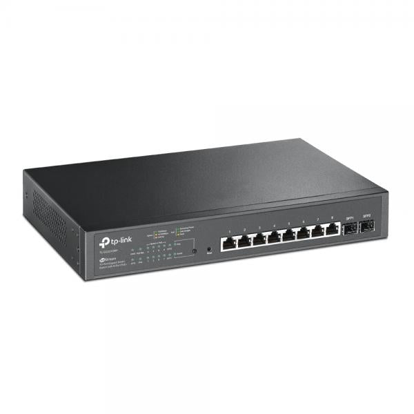 SWITCH TP-LINK SG2210MP 10P LAN GIGABIT:8P PoE+ + 2p SFP 802.3at/af, 150 W PoE Power comp con OMADA SDN Controller - Disponibile in 3-4 giorni lavorativi