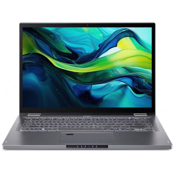 Acer Aspire ASP14-51MTN-50X6 Intel Core 5 120U Ibrido (2 in 1) 35,6 cm (14") Touch screen WUXGA 16 GB 512 GB SSD Wi-Fi 6E (802.11ax) Windows 11 Home Grigio - Disponibile in 6-7 giorni lavorativi