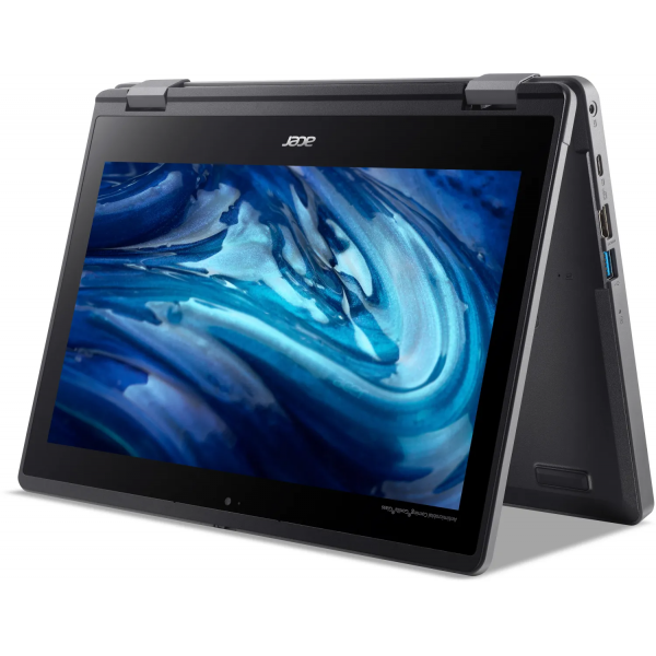 Acer TravelMate Spin B3 TMB311RN-33-TCO-P6XV Intel N N200 Ibrido (2 in 1) 29,5 cm (11.6") Touch screen HD 8 GB LPDDR5-SDRAM 256 GB SSD Wi-Fi 6E (802.11ax) Windows 11 Pro Nero - Disponibile in 6-7 giorni lavorativi