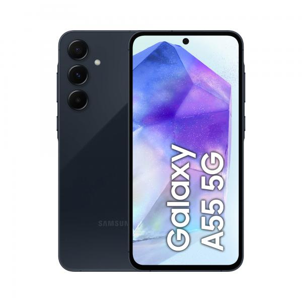 Smartphone Nuovo SAMSUNG GALAXY A55 5G 128GB 8GB BLUE BLACK - Disponibile in 3-4 giorni lavorativi