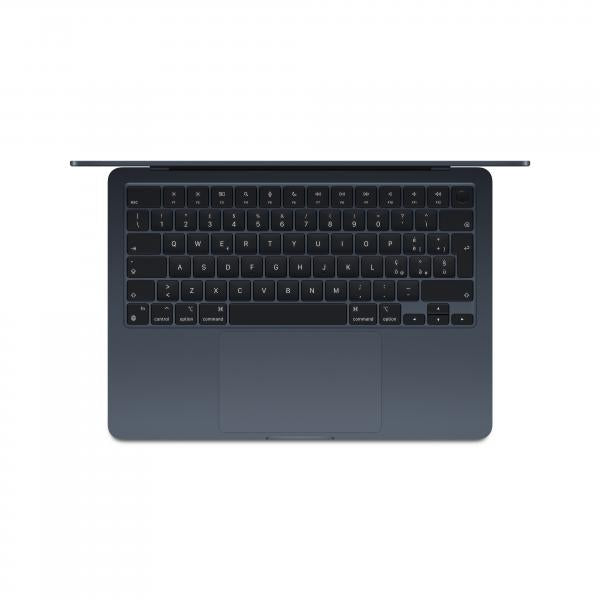 Macbook Nuovo Apple MacBook Air 13'' con Chip M3 16Gb Archiviazione SSD 512Gb Videocamera FaceTime HD 1080p Touch ID 13.6'' Mezzanotte - Disponibile in 3-4 giorni lavorativi