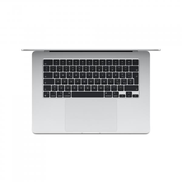 Macbook Nuovo Apple MacBook Air 15'' con Chip M3 8Gb Archiviazione SSD 256Gb Videocamera FaceTime HD 1080p Touch ID 15.3'' Argento - Disponibile in 3-4 giorni lavorativi