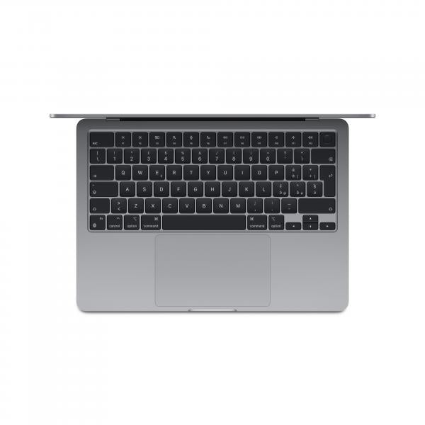 Macbook Nuovo Apple MacBook Air 13'' con chip M3 (2024): display Liquid Retina 13.6'' memoria unificata 16GB archiviazione SSD 512GB videocamera FaceTime HD 1080p Touch ID Grigio siderale - Disponibile in 3-4 giorni lavorativi