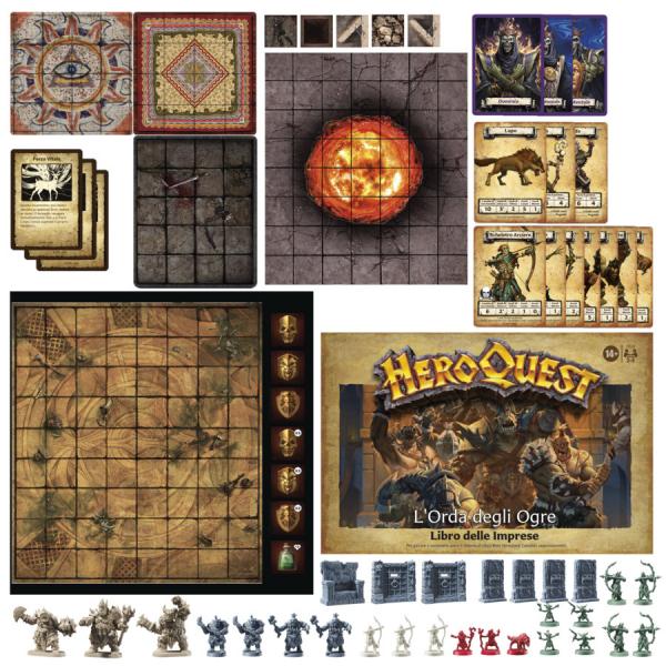 Gioco da tavolo HASBRO HEROQUEST - ESPANSIONE L'ORDA DEGLI OGRE (edizione italiana) - Disponibile in 2/3 giorni lavorativi