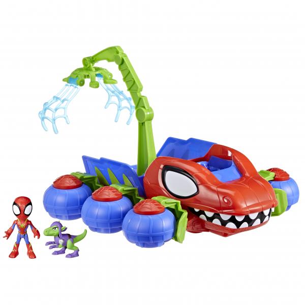 Spidey, veicolo dinosauro 2 in 1, auto fuoristrada con personaggi inclusi, dai 3 anni - Disponibile in 3-4 giorni lavorativi