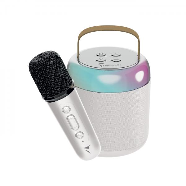 Techmade Speaker Karaoke White - Disponibile in 2-3 giorni lavorativi