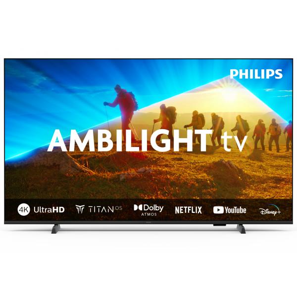 TV PHILIPS LED 43'' SMART TV 43PUS8009/12 UHD 4K AMBILIGHT 3HDMI 2USB Wi-Fi DVB-T/T2/T2-HD/C/S/S2 - Disponibile in 3-4 giorni lavorativi