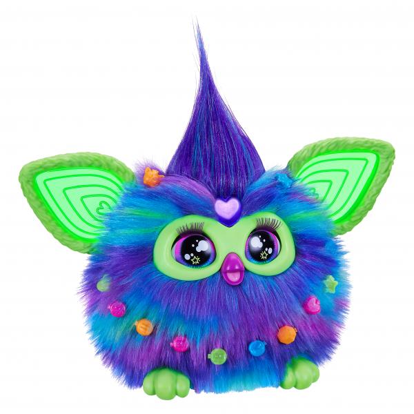 Furby Galaxy, peluche ad attivazione vocale che si illumina al buio, giocattoli interattivi, dai 6 anni - Disponibile in 3-4 giorni lavorativi