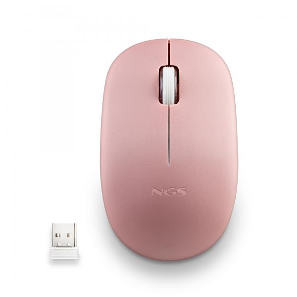 NGS Mouse Wireless Fog Pro 1000dpi 2tasti Pink - Disponibile in 2-3 giorni lavorativi