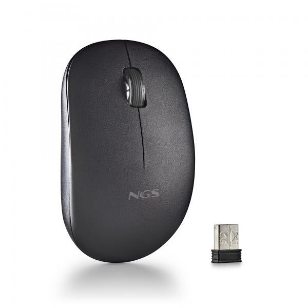 NGS Mouse Wireless Fog Pro 1000dpi 2tasti Black - Disponibile in 2-3 giorni lavorativi