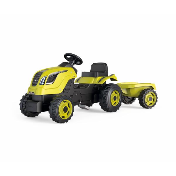 Smoby Farmer XL Pedal Tractor + Trailer - Green - Disponibile in 3-4 giorni lavorativi