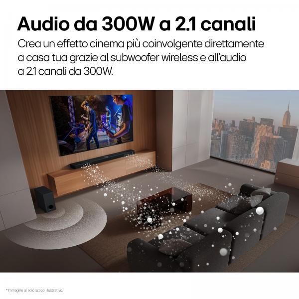 Soundbar LG S40T Nero 300 W - Disponibile in 3-4 giorni lavorativi