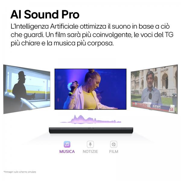 Soundbar LG S40T Nero 300 W - Disponibile in 3-4 giorni lavorativi