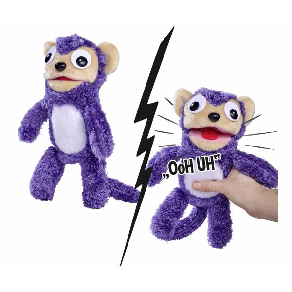 Smoby - Screamerz - Divertente peluche interattivo - Scimmia - 28 cm - Rumori quando si agita o si preme il pulsante - Disponibile in 3-4 giorni lavorativi