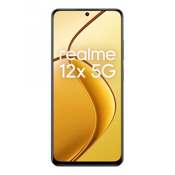 Smartphone nuovo Realme 12x 5G 8Gb 256Gb 6.67'' 120Hz Dual Sim Glowing Black - Disponibile in 3-4 giorni lavorativi