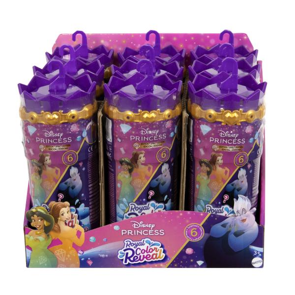 Disney Princesses-Mini-Royalty Dolls Color Reveal-Assortimento HXH16 - Disponibile in 3-4 giorni lavorativi