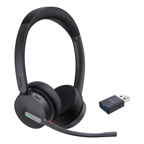 Yealink WH64 Hybrid Dual Teams Auricolare Wireless A Padiglione Ufficio Micro-USB Bluetooth Nero - Disponibile in 6-7 giorni lavorativi