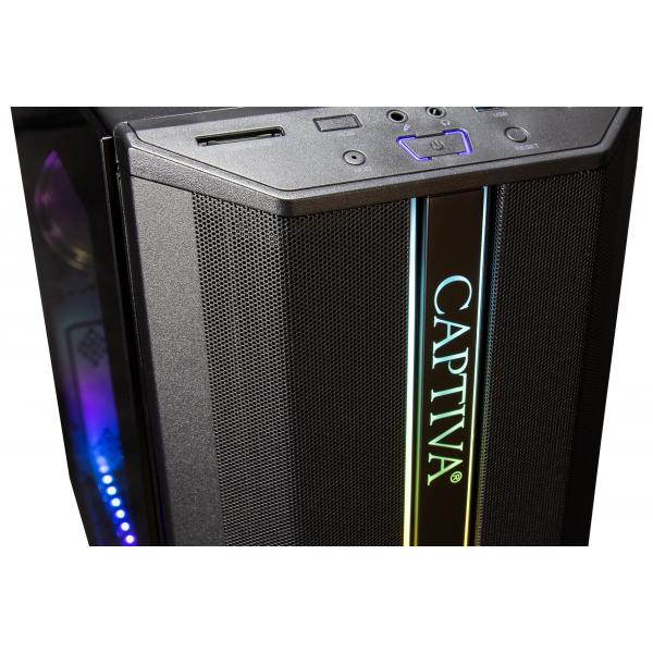 PC Desktop Gaming CAPTIVA Advanced Gaming R83-448 AMD Ryzen 5 5600 16 GB DDR4-SDRAM 1 TB SSD NVIDIA GeForce RTX 4060 Ti Windows 11 Home Midi Tower PC Nero - Disponibile in 6-7 giorni lavorativi