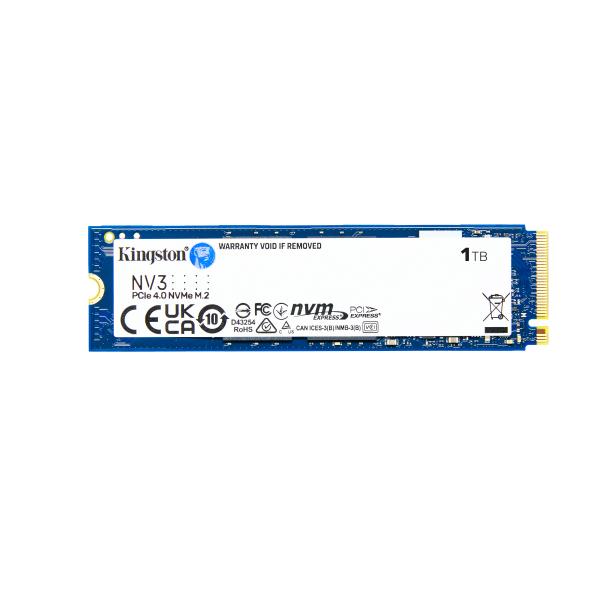 SSD KINGSTON M.2(2280) 1TB NVME SNV3S/1000G PCIE3.0X4 READ:6000MB/S-WRITE:4000MB/S - Disponibile in 3-4 giorni lavorativi