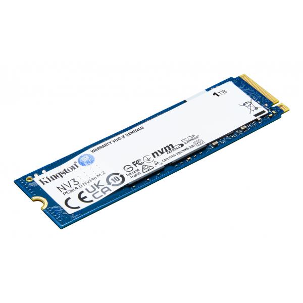 SSD KINGSTON M.2(2280) 1TB NVME SNV3S/1000G PCIE3.0X4 READ:6000MB/S-WRITE:4000MB/S - Disponibile in 3-4 giorni lavorativi