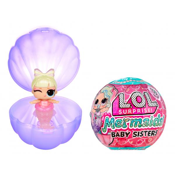 LOL Surprise - Baby Sirene - La coda della sirena cambia colore - 8 personaggi da collezionare - Casuale - Disponibile in 3-4 giorni lavorativi