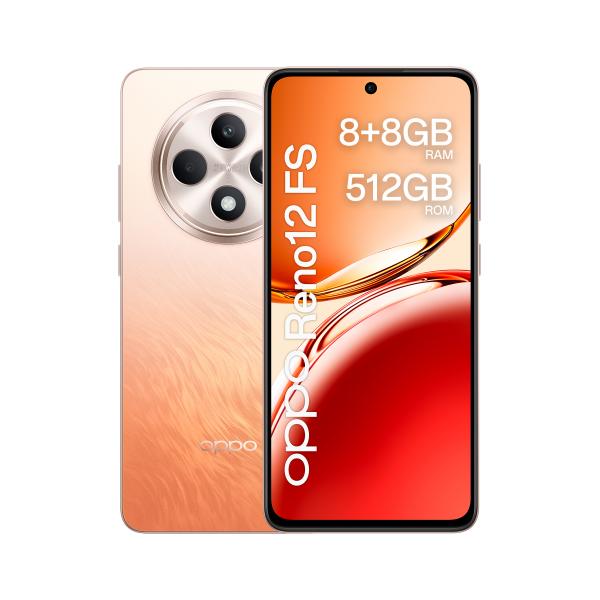 OPPO Reno 12FS 8+512GB 6.67" Amber Orange EU - Disponibile in 2-3 giorni lavorativi