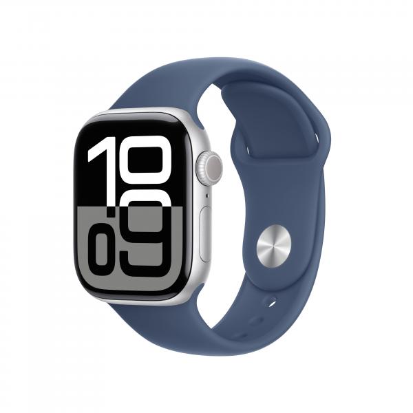 Apple Watch Serie 10 42mm AC/Silver SP/Denim S/M MWWA3QC/A EU - Disponibile in 2-3 giorni lavorativi