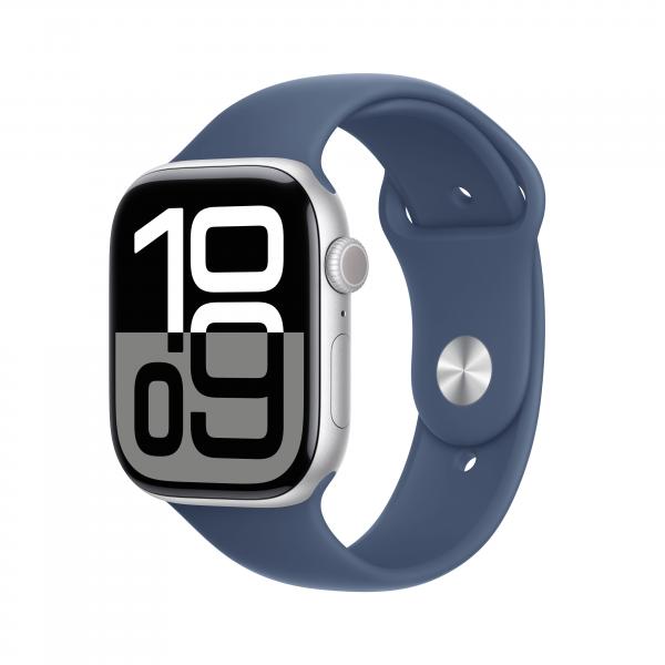 Apple Watch Serie 10 46mm AC/Silver SB/Denim M/L MWWM3QC/A EU - Disponibile in 2-3 giorni lavorativi