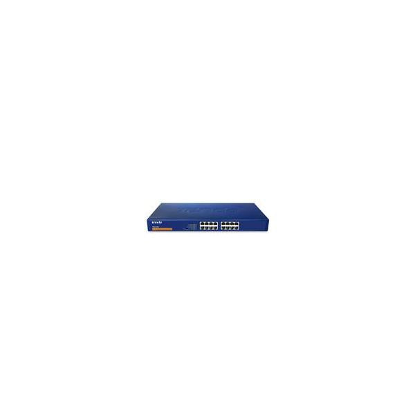 Tenda TEG1016G Switch di Rete Non Gestito Gigabit Ethernet 10-100-1000 Blu 1U - Disponibile in 3-4 giorni lavorativi