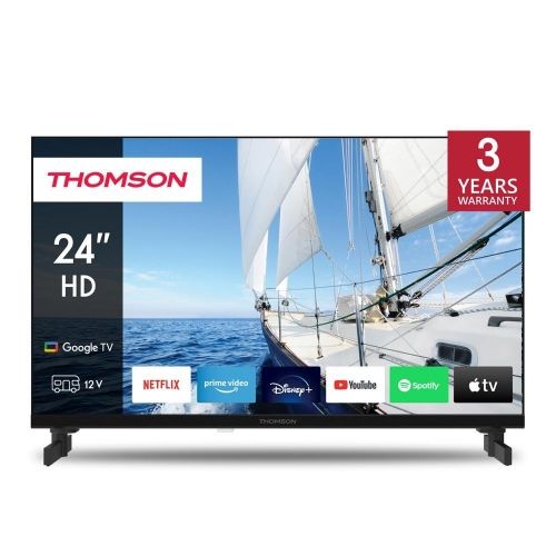 TV THOMSON LED 24" 24HG2S14C SMART GOOGLE TV DVB-T2/S2 HD CI+ 3XHDMI 2XUSB (ANCHE 12V) TELECOMANDO RETRO ILLUMINATO VESA - Disponibile in 3-4 giorni lavorativi