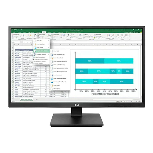 MONITOR LG 23.8" LED IPS FHD 5MS 250 CDM, PIVOT, DVI/HDMI, MULTIMEDIALE - Disponibile in 3-4 giorni lavorativi