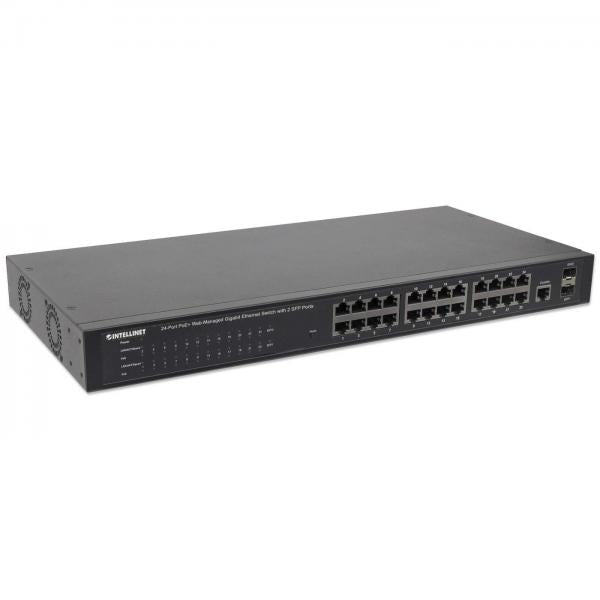 Intellinet 560559 switch di rete Gigabit Ethernet (10/100/1000) Supporto Power over Ethernet (PoE) Nero - Disponibile in 6-7 giorni lavorativi