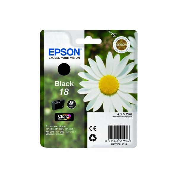 EPSON 18 CARTUCCIA INKJET NERO - Disponibile in 3-4 giorni lavorativi Epson