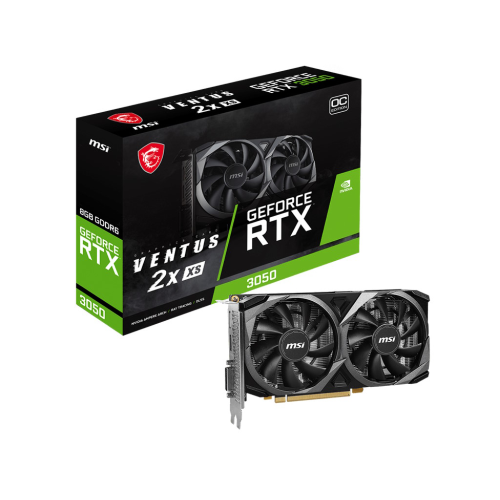 MSI VGA GEFORCE RTX 3050, RTX 3050 VENTUS 2X XS 8G OC, DVI-D/HDMI/DP, ATX, DUAL FAN - Disponibile in 3-4 giorni lavorativi