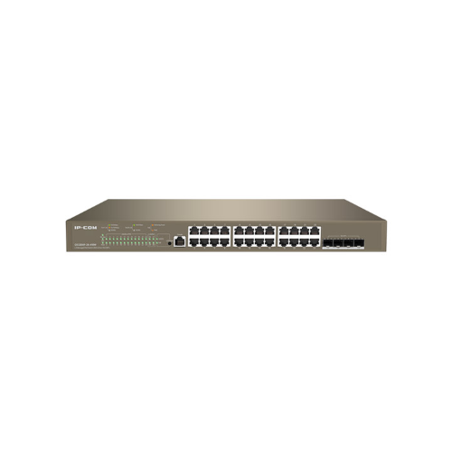 IP-COM SWITCH POE MANAGED L3, 28 PORT, 24 POE, 4 SFP 10G - Disponibile in 3-4 giorni lavorativi