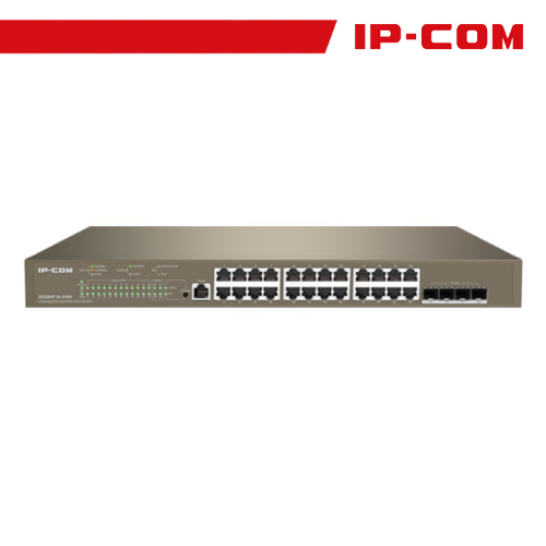 IP-COM Switch PoE Cloud Managed 24 port GE + 4 SFP+ G5328XP-24-410W - Disponibile in 3-4 giorni lavorativi