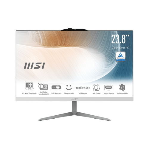 All-in-One Nuovo ALL IN ONE MSI Modern AM242 12M-637IT 23,8" i5-1235U 8GB SSD512GB Tastiera Mouse W11P Bianco - Disponibile in 3-4 giorni lavorativi